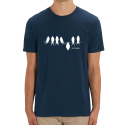 T-shirt homme coton bio bleu marine Stay Rebel (Gondrax,Animaux,Humour,Stay)