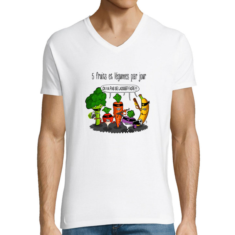 T-Shirt Homme 5 Fruits Et Légumes - Pardon ! La Réunion