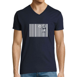 T-shirt homme col V bleu marine Coucou (Gondrax,Animaux,Humour)