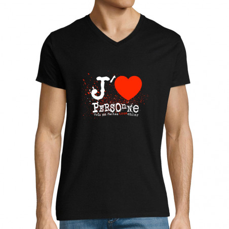 T-shirt homme col V "J'aime...