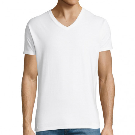 T-shirt homme col V "Vierge"