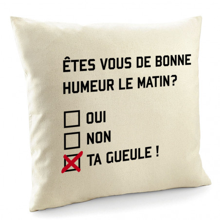 Coussin "Etes-vous de bonne...