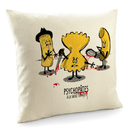Coussin naturel Psychopâtes (Gondrax,Fruits & Légumes,Humour)
