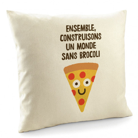 Coussin "Construisons un...