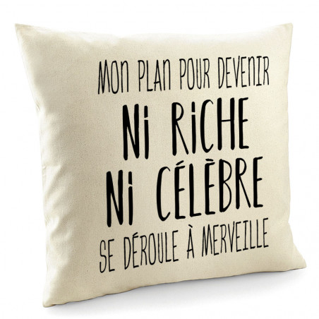 Coussin "Mon plan pour...