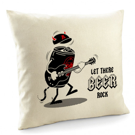 Coussin "Let There Beer Rock"