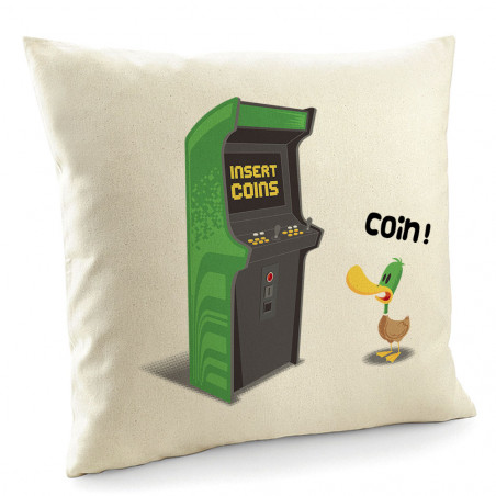 Coussin "Insert Coins"