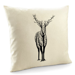 Coussin naturel Deer Trees (Caffein Art,Animaux)