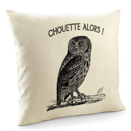 Coussin "Chouette alors"