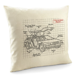 Coussin naturel Dolorean Plan (Le Duc,Films/Séries)