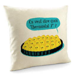Coussin naturel Ça veut dire quoi thermostat 7 (Ted Boundy,Animaux,Humour,Fruits & Légumes)