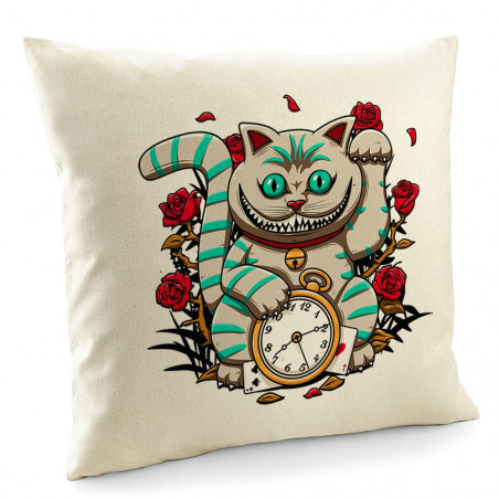 Coussin "Lucky Alice Cat"