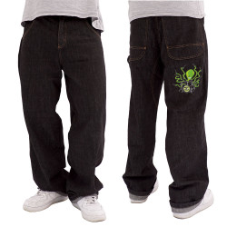 Baggy denim noir Poulpy Drum (Animaux,Humour,Ted Boundy)