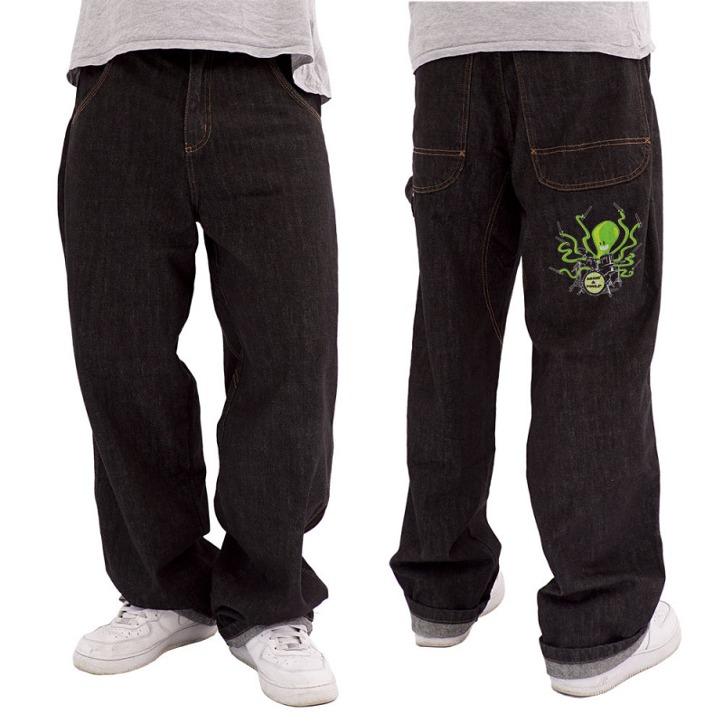 Baggy denim noir Poulpy Drum (Animaux,Humour,Ted Boundy)
