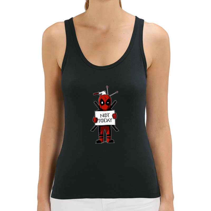 Débardeur femme coton bio noir Deadpool - Not Today (Le Duc,Films/Séries)