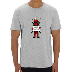 T-shirt homme coton bio gris chiné Deadpool - Not Today (Le Duc,Films/Séries)