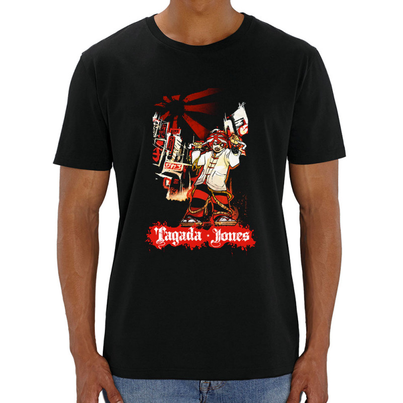 T-shirt homme coton bio noir Tagada Jones - Les Compteurs à Zéro (Tagada Jones)
