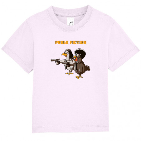 T-shirt bébé "Poule Fiction"