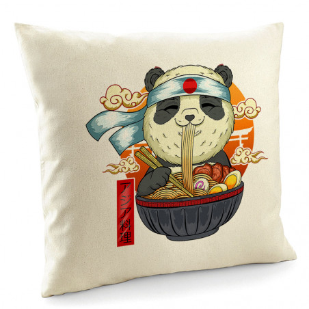 Coussin "Asian Food Panda"