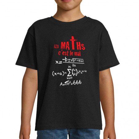 T-shirt enfant "Les maths...