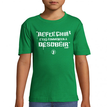 T-shirt enfant "Réfléchir...