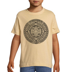 T-shirt enfant sable Calendrier Aztèque (Ethnique)