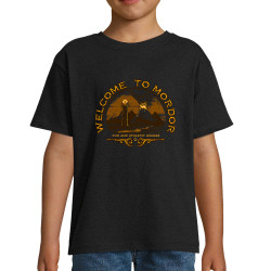 T-shirt enfant noir Welcome to Mordor (Le Duc,Films/Séries)