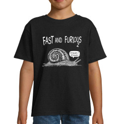 T-shirt enfant noir Fast and Furious 2 (Gondrax,Animaux,Humour,Les Bébêtes)
