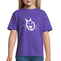 T-shirt enfant violet foncé Washington Dead Cats - Old School Cat (Washington Dead Cats)