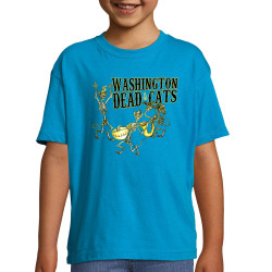 T-shirt enfant bleu azur Washington Dead Cats - Dead Cats Band (Washington Dead Cats)