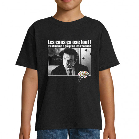 T-shirt enfant "Les cons ça...