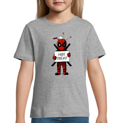 T-shirt enfant gris chiné Deadpool - Not Today (Le Duc,Films/Séries)