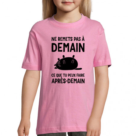 T-shirt enfant "Ne remets...