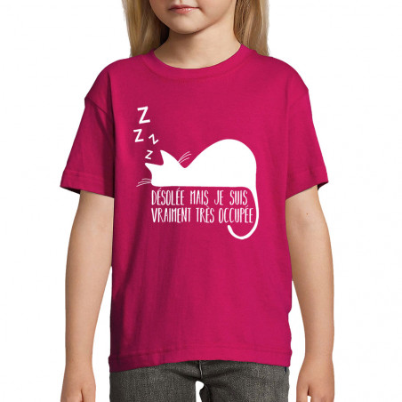 T-shirt enfant "Désolée...