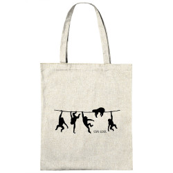 Sac shopping en toile naturel Stay Cool (Gondrax,Animaux,Stay,Paresse)