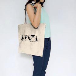 Sac shopping en toile naturel Stay Cool (Gondrax,Animaux,Stay,Paresse)