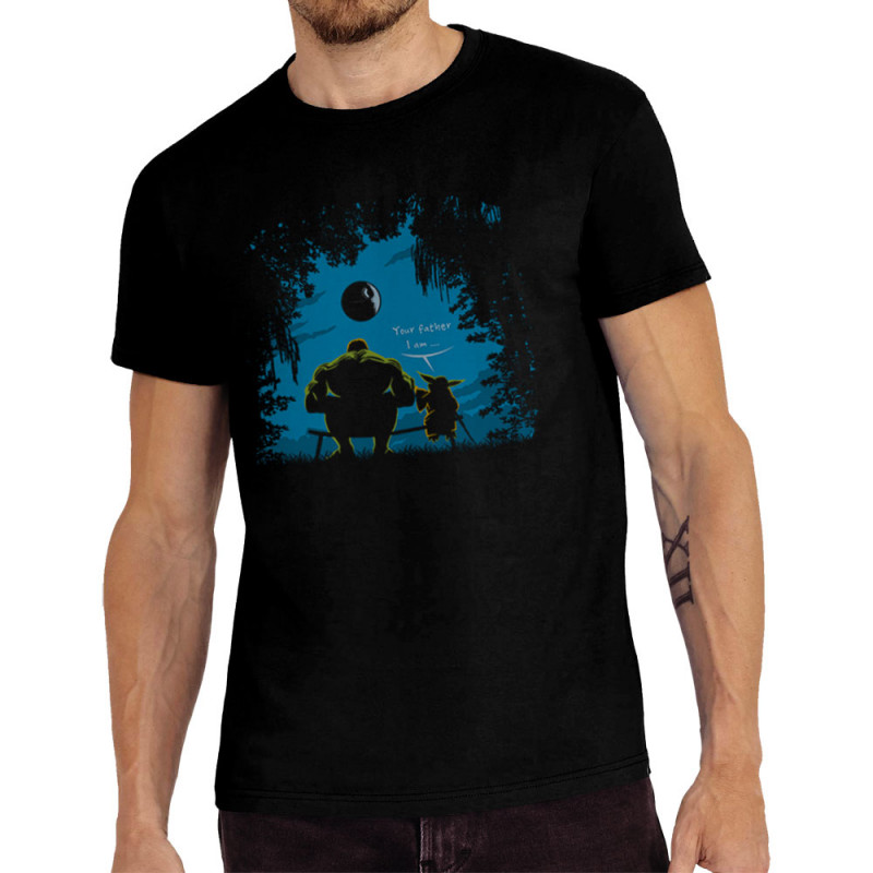 Tee-shirt homme noir Hulk Father (Trabe,Humour,Films/Séries,Star Wars)