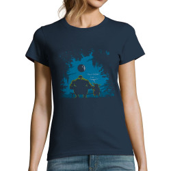 T-shirt femme bleu marine Hulk Father (Trabe,Humour,Films/Séries,Star Wars)