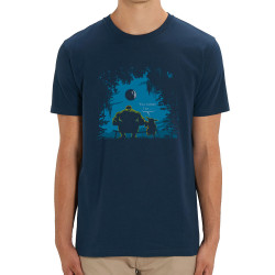 T-shirt homme coton bio bleu marine Hulk Father (Trabe,Humour,Films/Séries,Star Wars)