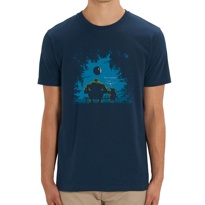 T-shirt homme coton bio bleu marine Hulk Father (Trabe,Humour,Films/Séries,Star Wars)