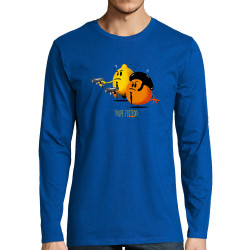 T-shirt homme manches longues bleu royal Pulpe Fiction (Gondrax,Fruits & Légumes,Films/Séries)