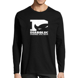 T-shirt homme manches longues noir Diabolik - D Logo (Diabolik)