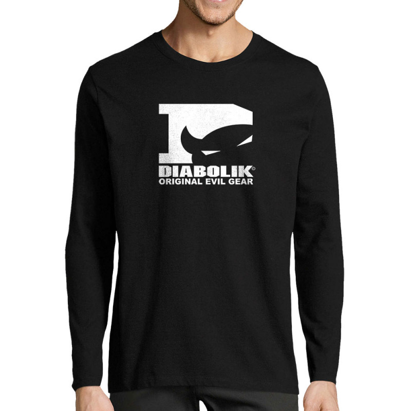 T-shirt homme manches longues noir Diabolik - D Logo (Diabolik)