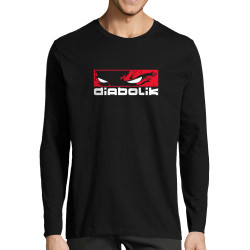 T-shirt homme manches longues noir Diabolik - Heros (Diabolik)