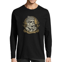 T-shirt homme manches longues noir Santa Muerte - Dead Fisherman (Simon,Santa Muerte,Têtes de morts)