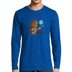 T-shirt homme manches longues bleu royal Chewbacca Blues (Le Duc,Films/Séries,Star Wars)