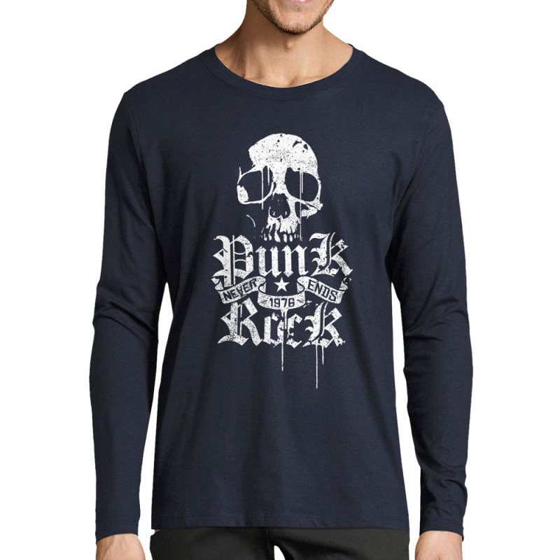 T-shirt homme manches longues Punk Rock Never Ends