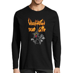 T-shirt homme manches longues noir Washington Dead Cats - Hanged Cat (Washington Dead Cats)