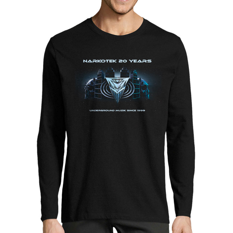 T-shirt homme manches longues noir Narkotek - 20 years (Narkotek)