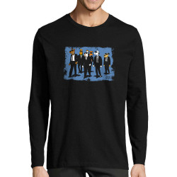 T-shirt homme manches longues noir Reservoir Dogs (Gondrax,Animaux,Films/Séries,Détournements)
